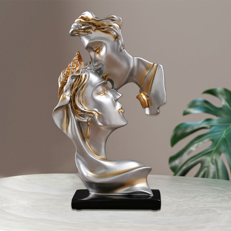 NIMVAYA® Eternal Kiss – Resin Romantic Sculpture