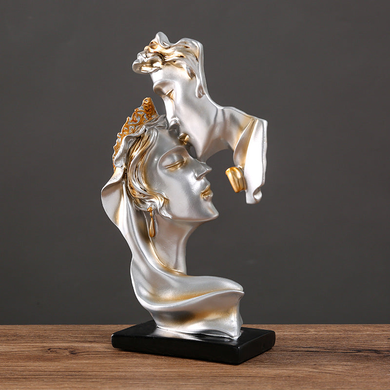 NIMVAYA® Eternal Kiss – Resin Romantic Sculpture