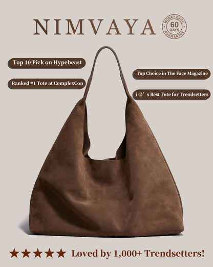 Nimvaya® Urban Muse Suede Tote